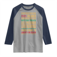 Harriet Tubman Powerful Quote Raglan Shirt Strong Black Women Pride - Wonder Print Shop