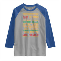 Harriet Tubman Powerful Quote Raglan Shirt Strong Black Women Pride - Wonder Print Shop