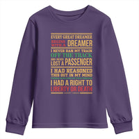 Harriet Tubman Powerful Quote Youth Sweatshirt Strong Black Women Pride - Wonder Print Shop