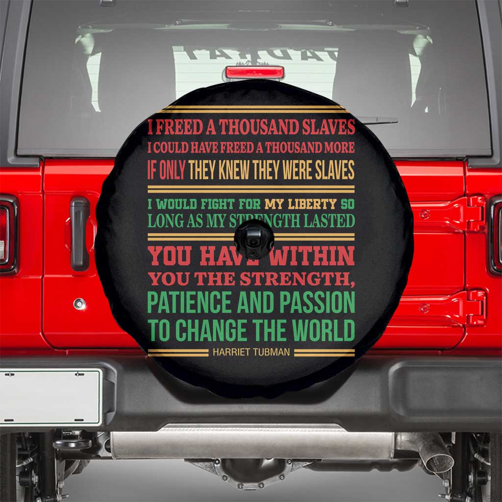 Harriet Tubman Powerful Quote Spare Tire Cover Female Empowerment History Gift - Wonder Print Shop