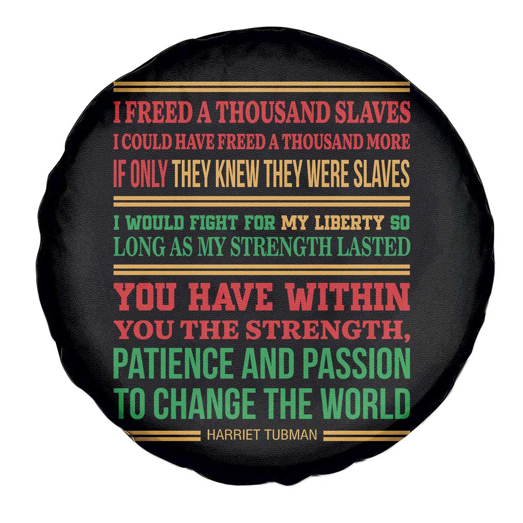 Harriet Tubman Powerful Quote Spare Tire Cover Female Empowerment History Gift - Wonder Print Shop