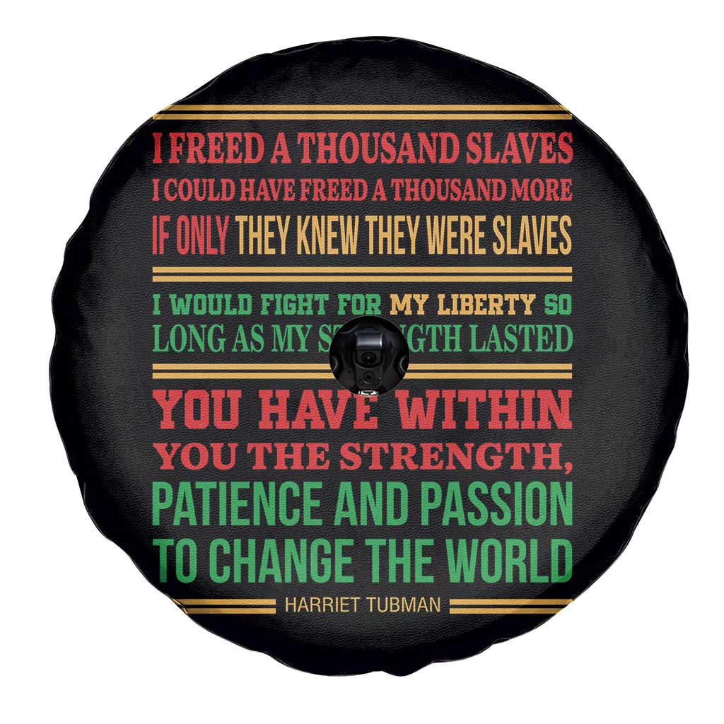Harriet Tubman Powerful Quote Spare Tire Cover Female Empowerment History Gift - Wonder Print Shop