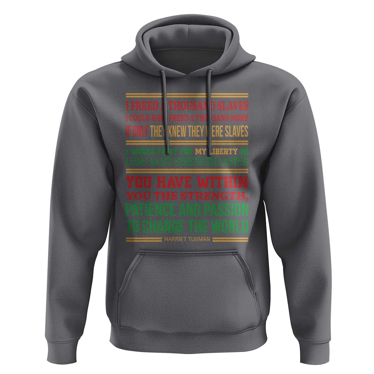 Harriet Tubman Powerful Quote Hoodie Female Empowerment History Gift - Wonder Print Shop