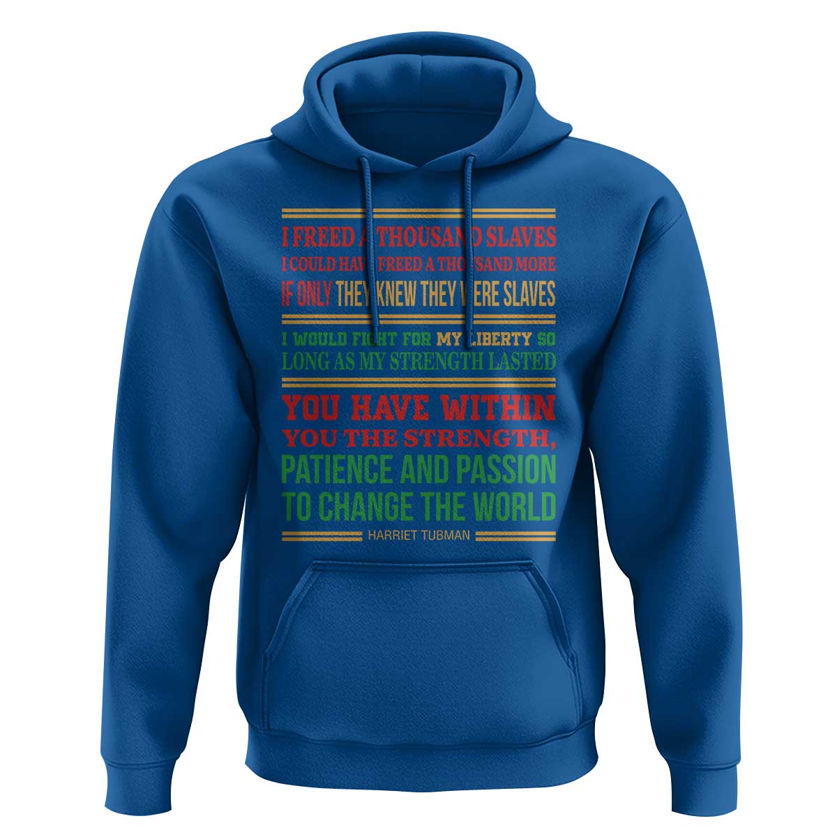 Harriet Tubman Powerful Quote Hoodie Female Empowerment History Gift - Wonder Print Shop