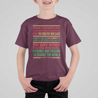 Harriet Tubman Powerful Quote T Shirt For Kid Female Empowerment History Gift - Wonder Print Shop