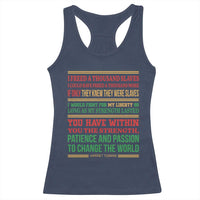 Harriet Tubman Powerful Quote Racerback Tank Top Female Empowerment History Gift - Wonder Print Shop