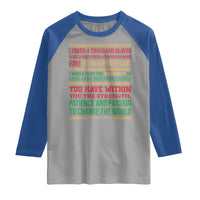 Harriet Tubman Powerful Quote Raglan Shirt Female Empowerment History Gift - Wonder Print Shop