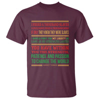 Harriet Tubman Powerful Quote T Shirt Female Empowerment History Gift - Wonder Print Shop