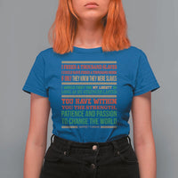 Harriet Tubman Powerful Quote T Shirt For Women Female Empowerment History Gift - Wonder Print Shop