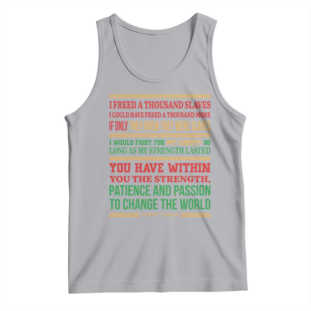 Harriet Tubman Powerful Quote Tank Top Female Empowerment History Gift - Wonder Print Shop