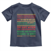 Harriet Tubman Powerful Quote Toddler T Shirt Female Empowerment History Gift - Wonder Print Shop