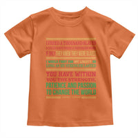 Harriet Tubman Powerful Quote Toddler T Shirt Female Empowerment History Gift - Wonder Print Shop