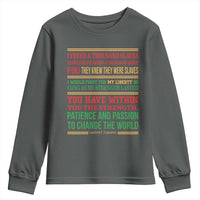 Harriet Tubman Powerful Quote Youth Sweatshirt Female Empowerment History Gift - Wonder Print Shop