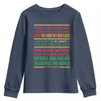 Harriet Tubman Powerful Quote Youth Sweatshirt Female Empowerment History Gift - Wonder Print Shop