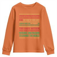 Harriet Tubman Powerful Quote Youth Sweatshirt Female Empowerment History Gift - Wonder Print Shop