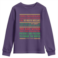 Harriet Tubman Powerful Quote Youth Sweatshirt Female Empowerment History Gift - Wonder Print Shop