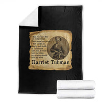 Harriet Tubman Quote Throw Blanket Liberty Or Death Empowerment Gift - Wonder Print Shop