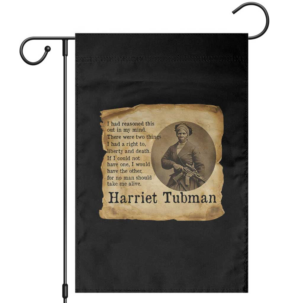 Harriet Tubman Quote Garden Flag Liberty Or Death Empowerment Gift - Wonder Print Shop