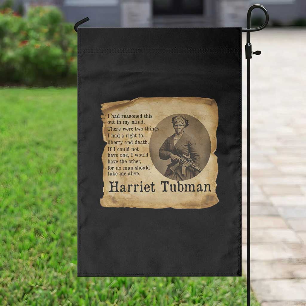 Harriet Tubman Quote Garden Flag Liberty Or Death Empowerment Gift - Wonder Print Shop