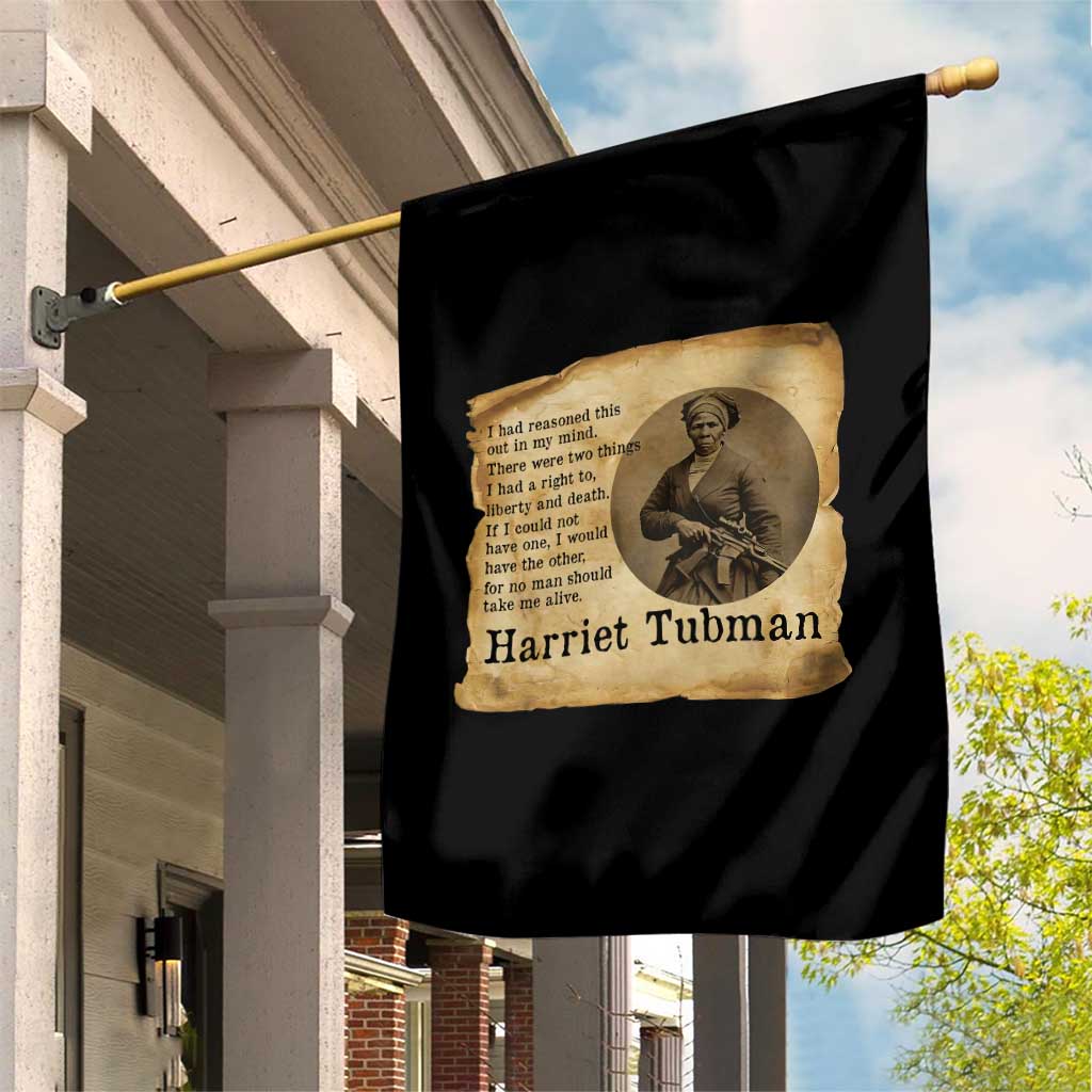 Harriet Tubman Quote Garden Flag Liberty Or Death Empowerment Gift - Wonder Print Shop