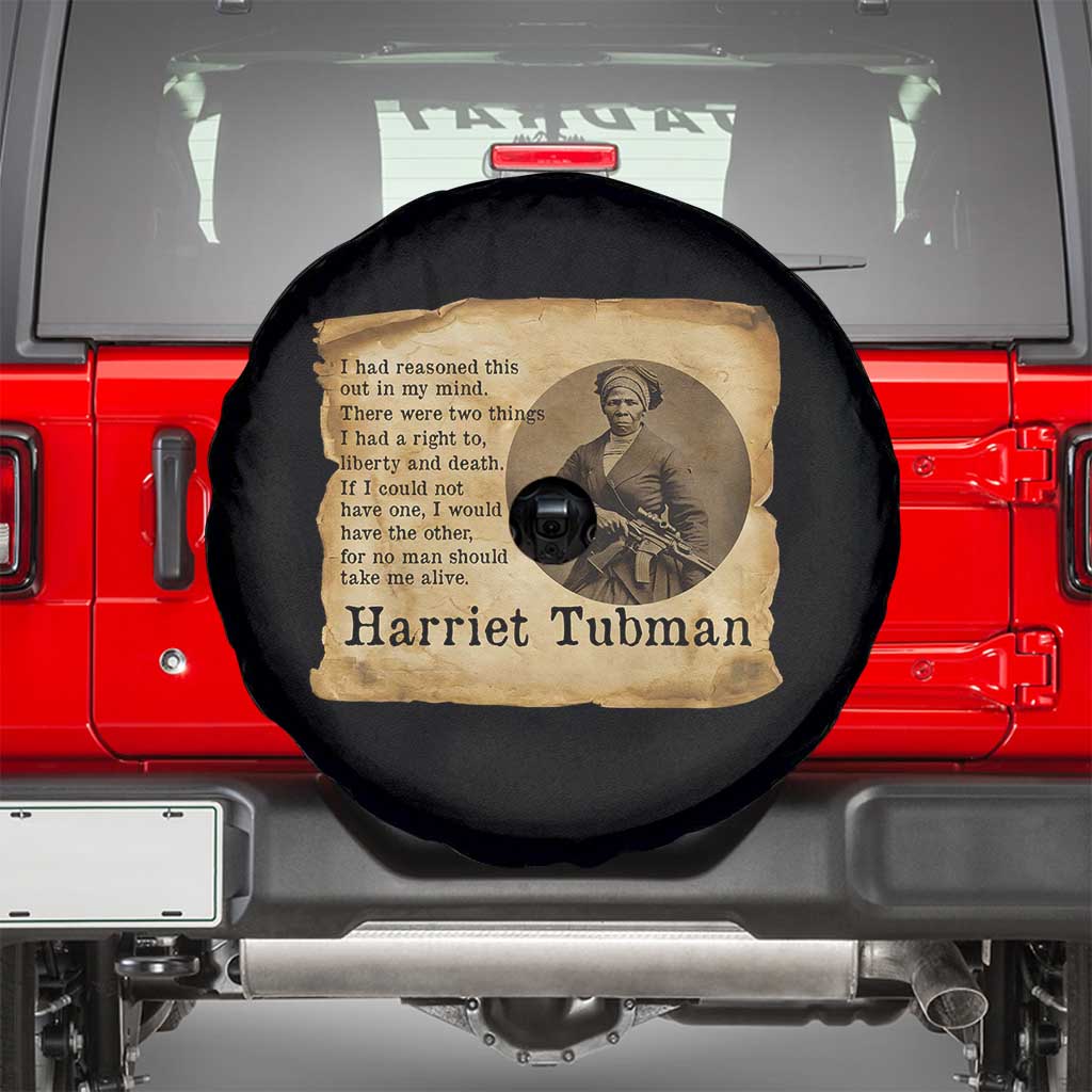 Harriet Tubman Quote Spare Tire Cover Liberty Or Death Empowerment Gift - Wonder Print Shop