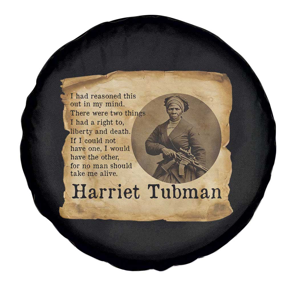 Harriet Tubman Quote Spare Tire Cover Liberty Or Death Empowerment Gift - Wonder Print Shop