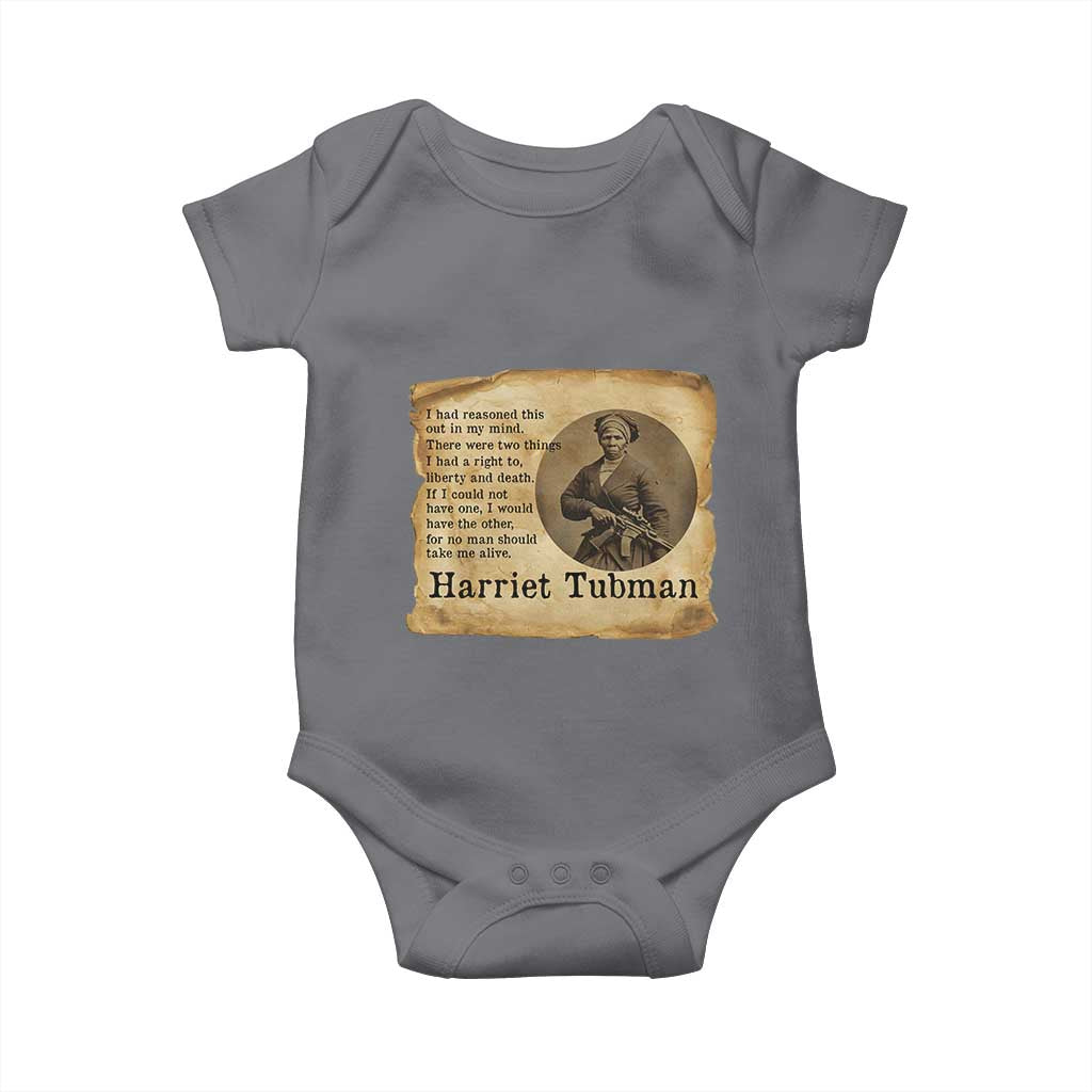 Harriet Tubman Quote Baby Onesie Liberty Or Death Empowerment Gift - Wonder Print Shop