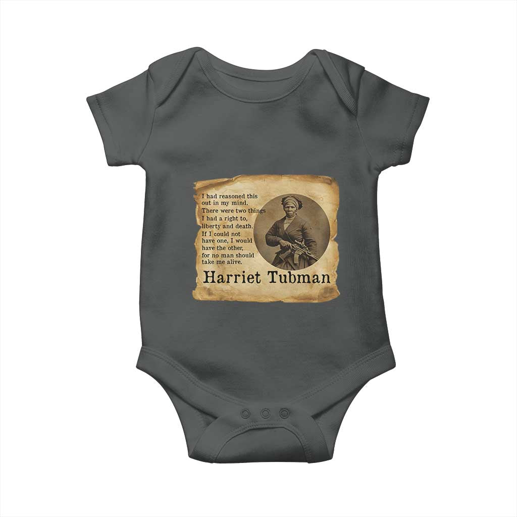 Harriet Tubman Quote Baby Onesie Liberty Or Death Empowerment Gift - Wonder Print Shop