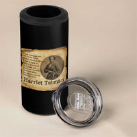 Harriet Tubman Quote 4 in 1 Can Cooler Tumbler Liberty Or Death Empowerment Gift - Wonder Print Shop