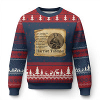 Harriet Tubman Quote Ugly Christmas Sweater Liberty Or Death Empowerment Gift - Wonder Print Shop
