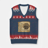 Harriet Tubman Quote V-Neck Knit Sweater Vest Liberty Or Death Empowerment Gift - Wonder Print Shop