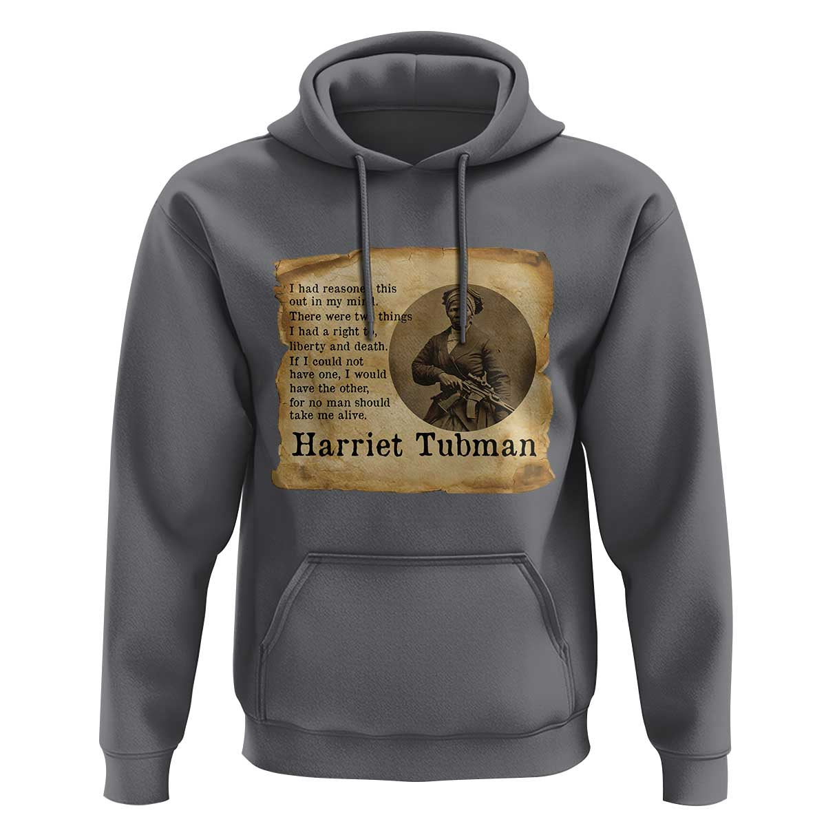 Harriet Tubman Quote Hoodie Liberty Or Death Empowerment Gift - Wonder Print Shop