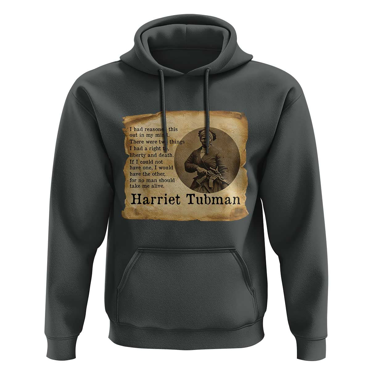 Harriet Tubman Quote Hoodie Liberty Or Death Empowerment Gift - Wonder Print Shop