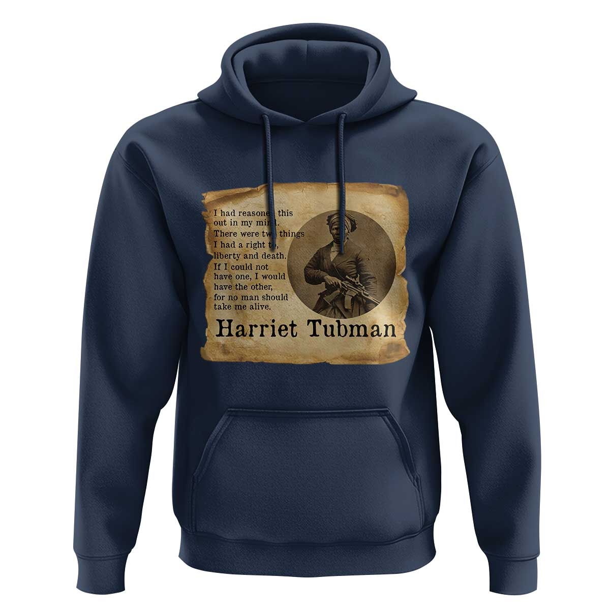Harriet Tubman Quote Hoodie Liberty Or Death Empowerment Gift - Wonder Print Shop