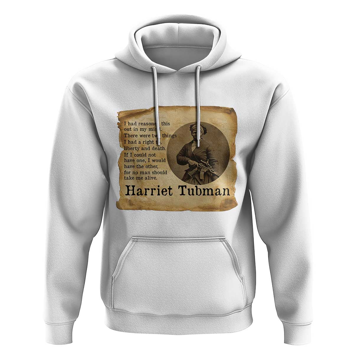 Harriet Tubman Quote Hoodie Liberty Or Death Empowerment Gift - Wonder Print Shop