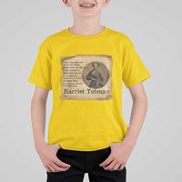 Harriet Tubman Quote T Shirt For Kid Liberty Or Death Empowerment Gift - Wonder Print Shop