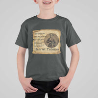 Harriet Tubman Quote T Shirt For Kid Liberty Or Death Empowerment Gift - Wonder Print Shop