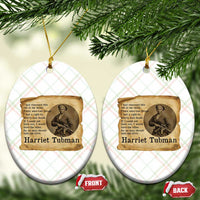 Harriet Tubman Quote Ceramic Ornament Liberty Or Death Empowerment Gift - Wonder Print Shop