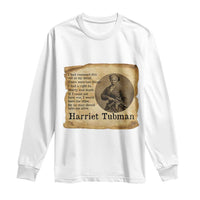 Harriet Tubman Quote Long Sleeve Shirt Liberty Or Death Empowerment Gift - Wonder Print Shop