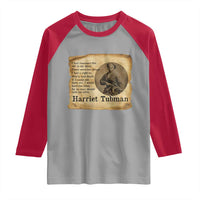 Harriet Tubman Quote Raglan Shirt Liberty Or Death Empowerment Gift - Wonder Print Shop