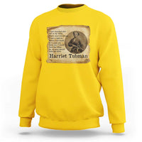 Harriet Tubman Quote Sweatshirt Liberty Or Death Empowerment Gift - Wonder Print Shop