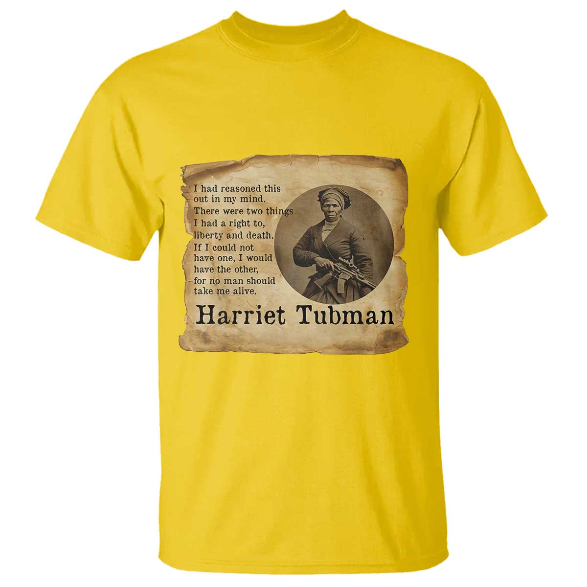 Harriet Tubman Quote T Shirt Liberty Or Death Empowerment Gift - Wonder Print Shop