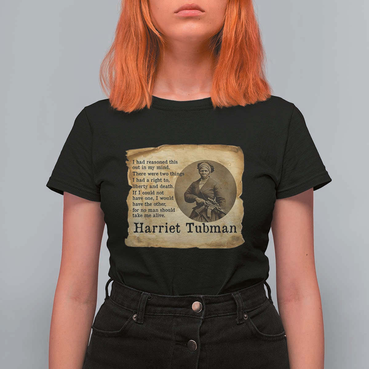 Harriet Tubman Quote T Shirt For Women Liberty Or Death Empowerment Gift - undefined
