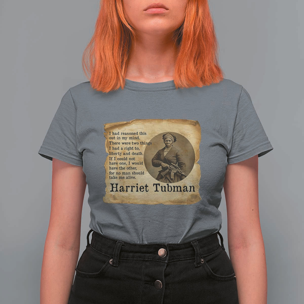 Harriet Tubman Quote T Shirt For Women Liberty Or Death Empowerment Gift - undefined