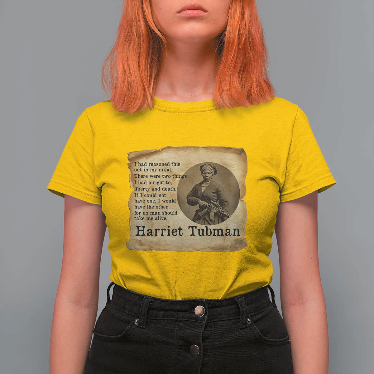 Harriet Tubman Quote T Shirt For Women Liberty Or Death Empowerment Gift - undefined