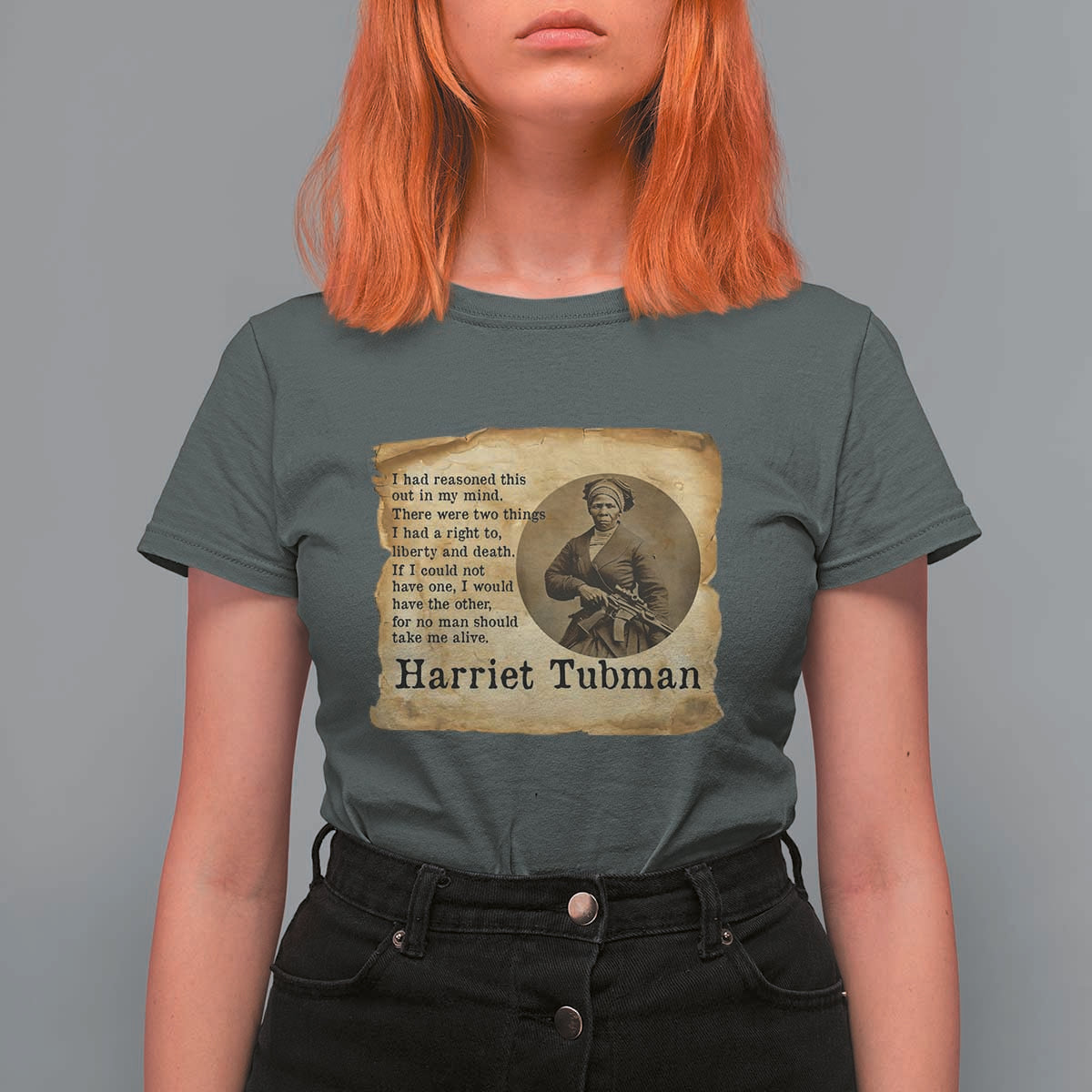 Harriet Tubman Quote T Shirt For Women Liberty Or Death Empowerment Gift - undefined