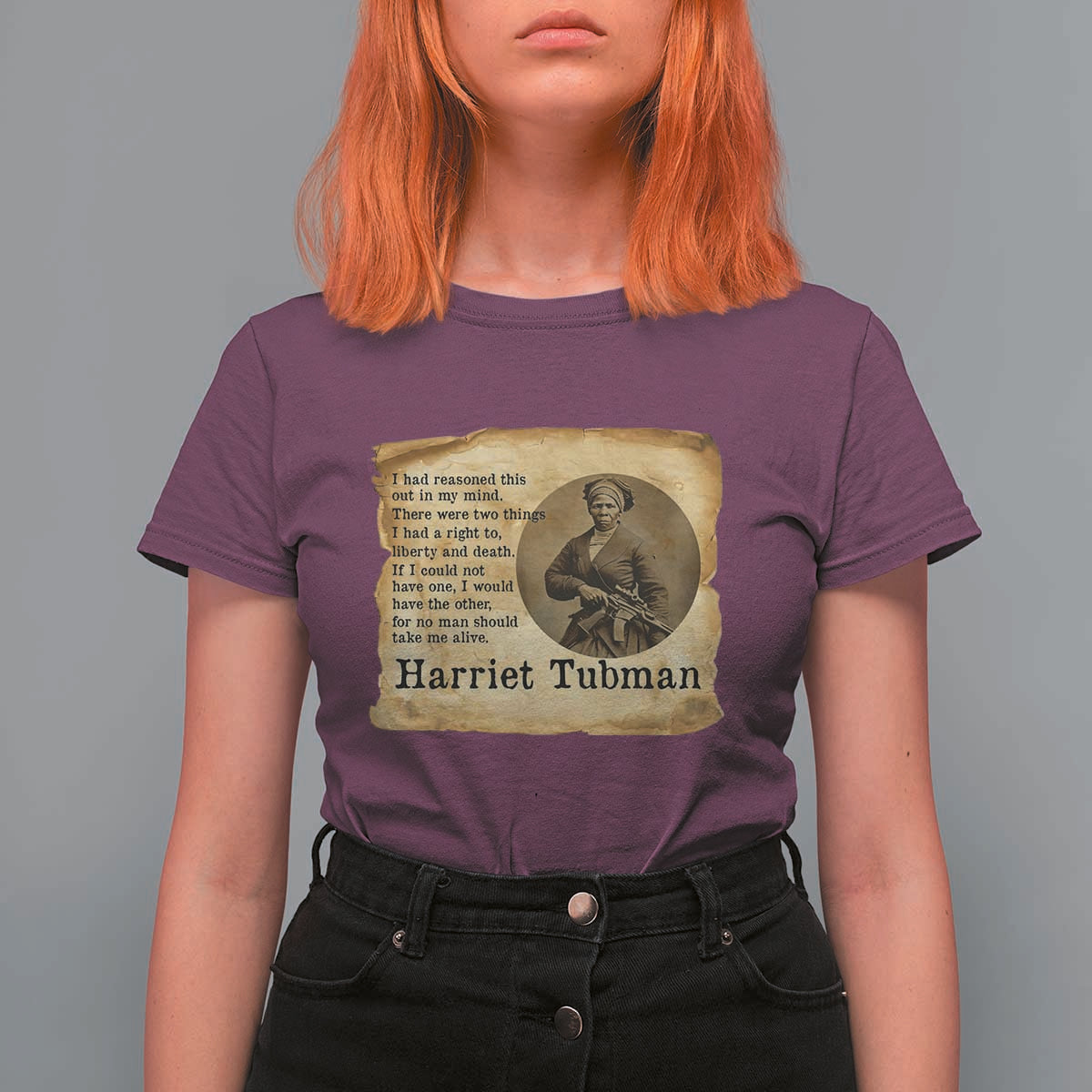Harriet Tubman Quote T Shirt For Women Liberty Or Death Empowerment Gift - undefined