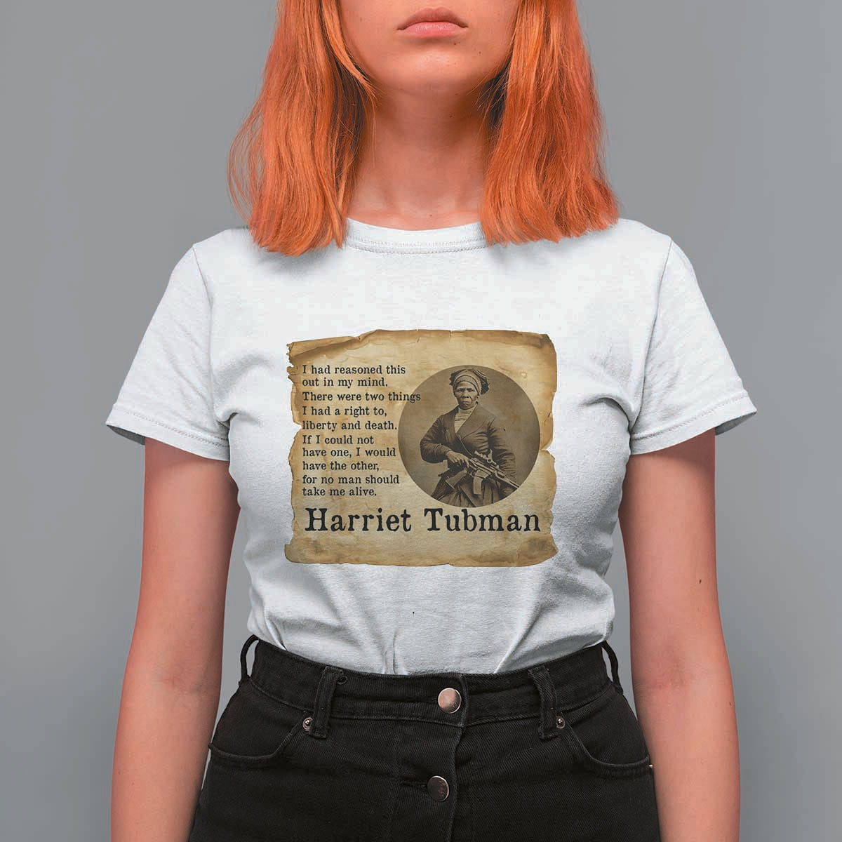 Harriet Tubman Quote T Shirt For Women Liberty Or Death Empowerment Gift - undefined