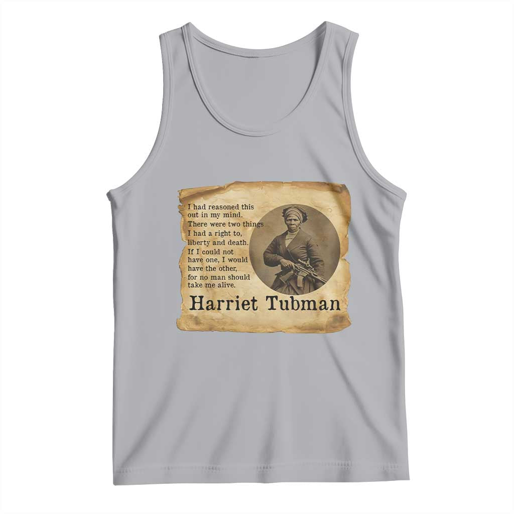 Harriet Tubman Quote Tank Top Liberty Or Death Empowerment Gift - Wonder Print Shop
