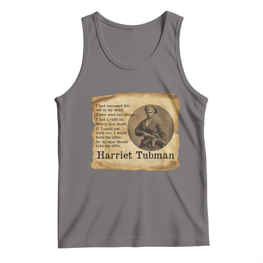 Harriet Tubman Quote Tank Top Liberty Or Death Empowerment Gift - Wonder Print Shop